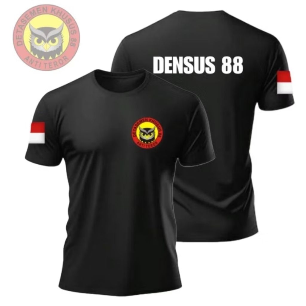 KAOS DENSUS 88 MOTIF TULISAN // DENSUS 88