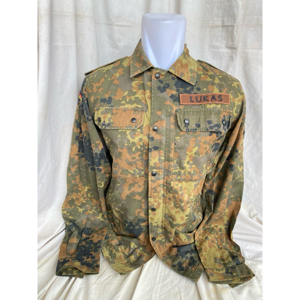 Kemeja BDU Camo Loreng Flecktarn Tentara Jerman Army Original (37)