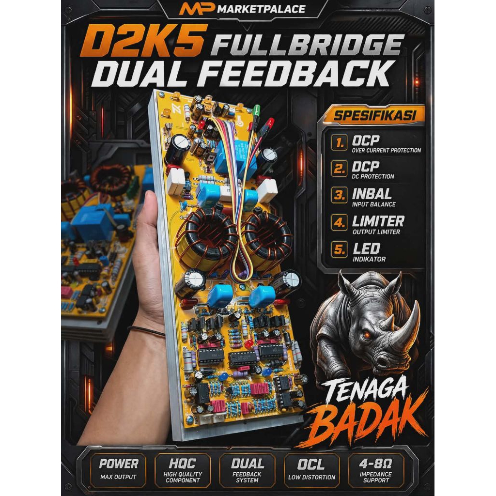 kit amplifier class D , D2k5 fullbridge