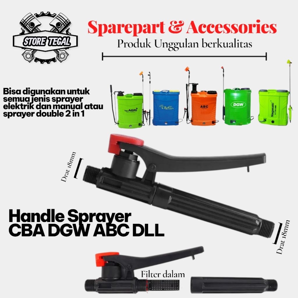 Handle sprayer elektrik cba / kran pencet cba / Handle pompa tengki Elektrik battery