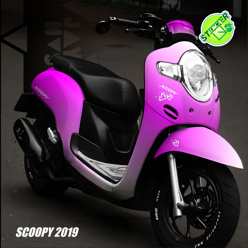 DECAL SCOOPY 2019 PELANGI TERBARU DECAL SIMPEL SCOOPY 2019 001