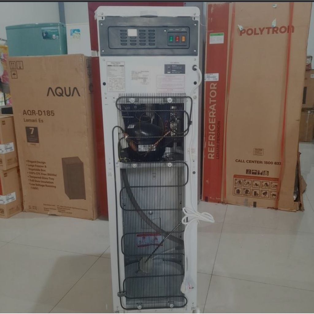 DISPENSER AIR GALON BAWAH POLYTRON PWC 778 WUV (PUTIH POLOS)