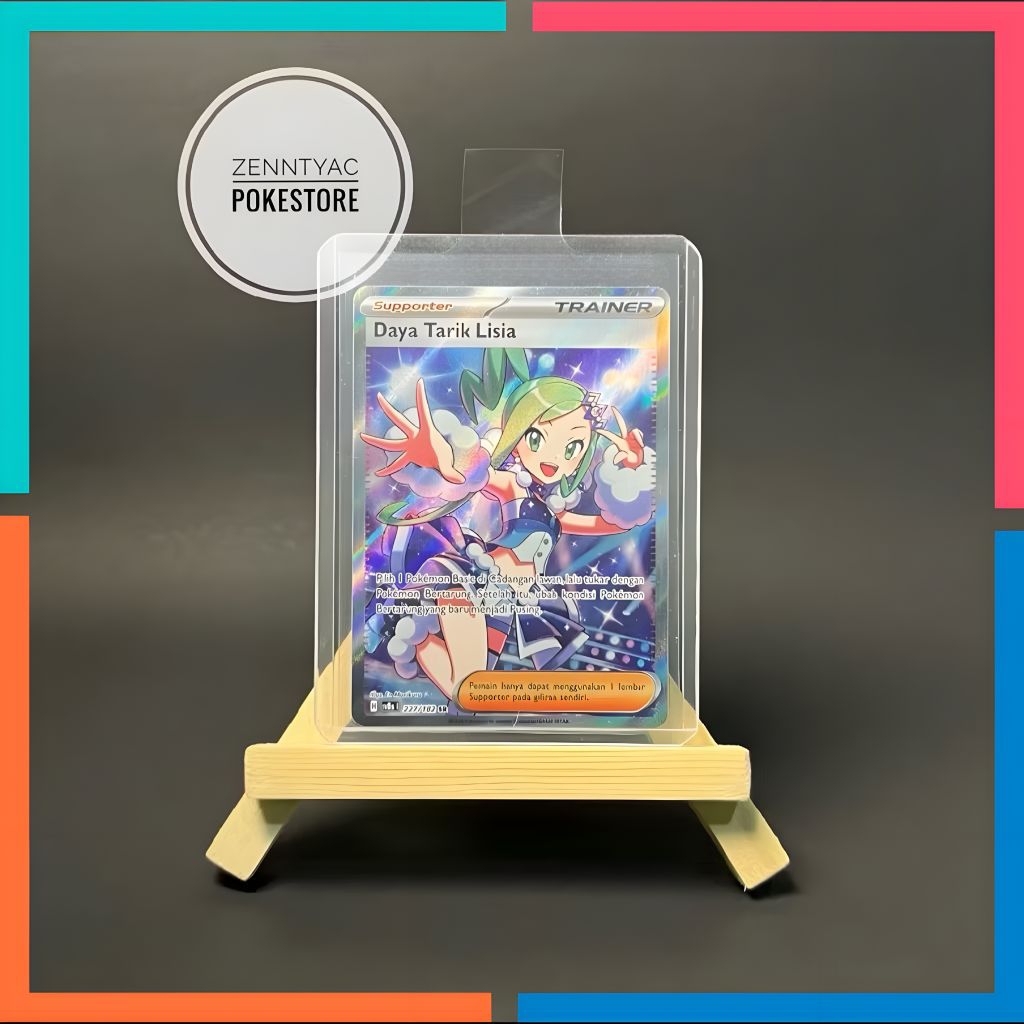 Daya Tarik Lisia SR Sv8s 227/182, Kartu Pokemon TCG Indonesia