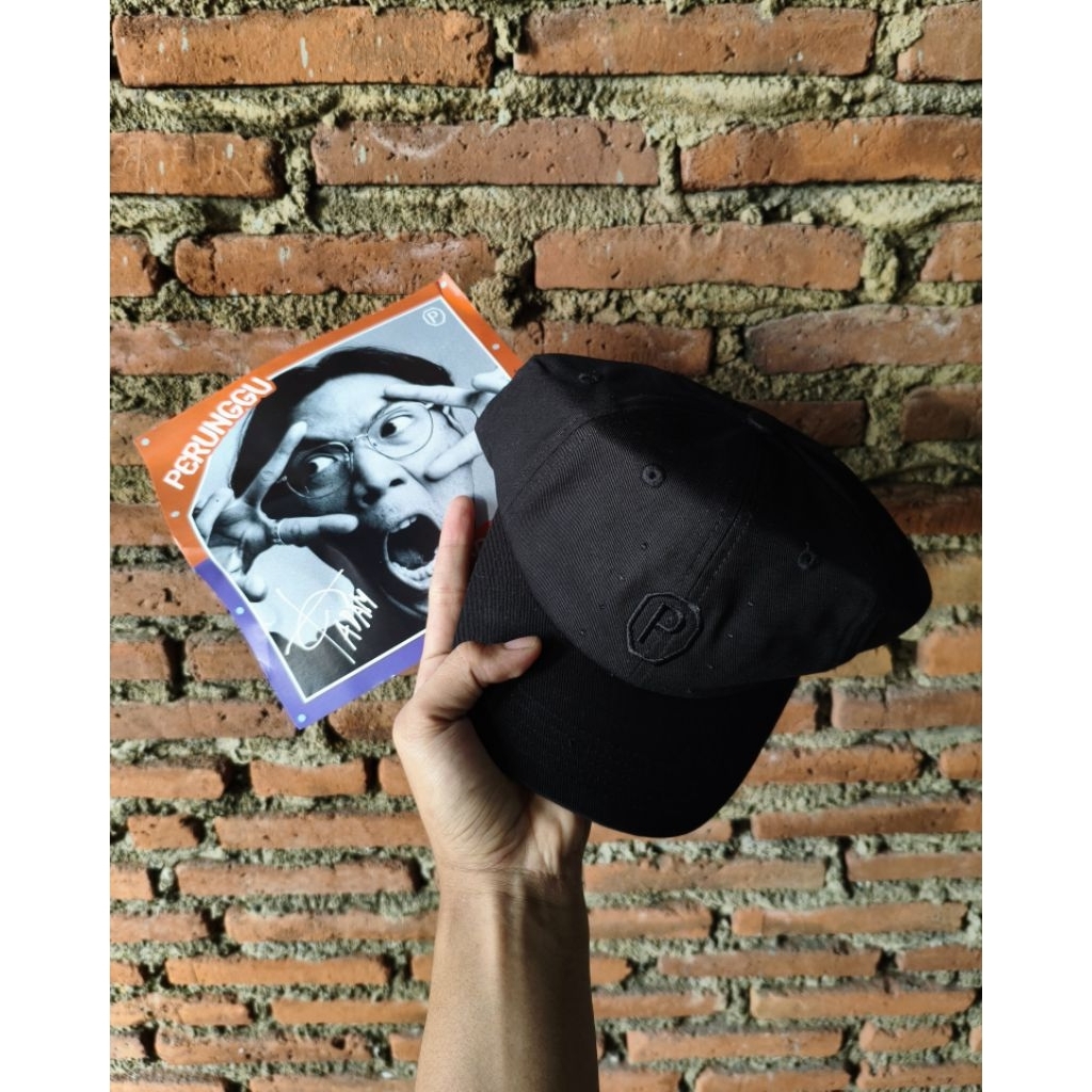 Topi Perunggu - Logogram 2025 | Black on Black