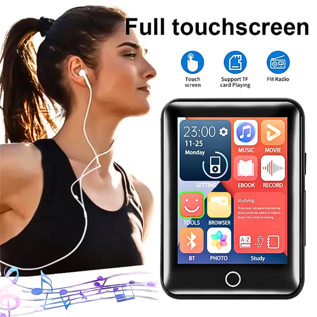 ALianDream MP3 Digital Audio Player Bluetooth 5.0 300mAh 2.5 Inch - S301