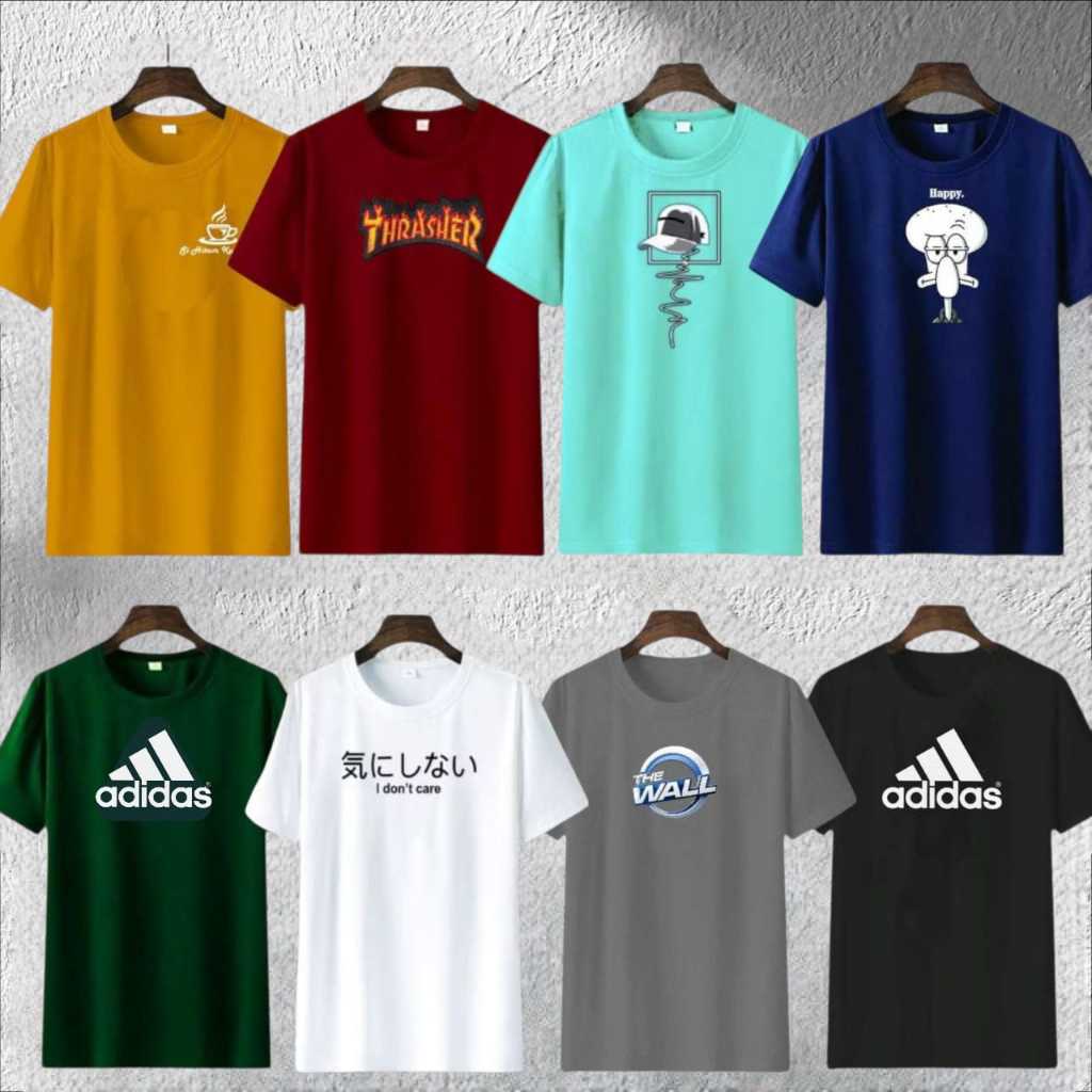 PAKET USAHA 30 PCS BAJU KAOS KEREN PRIA WANITA MURAH KEKINIAN ADEM BERKWALITAS