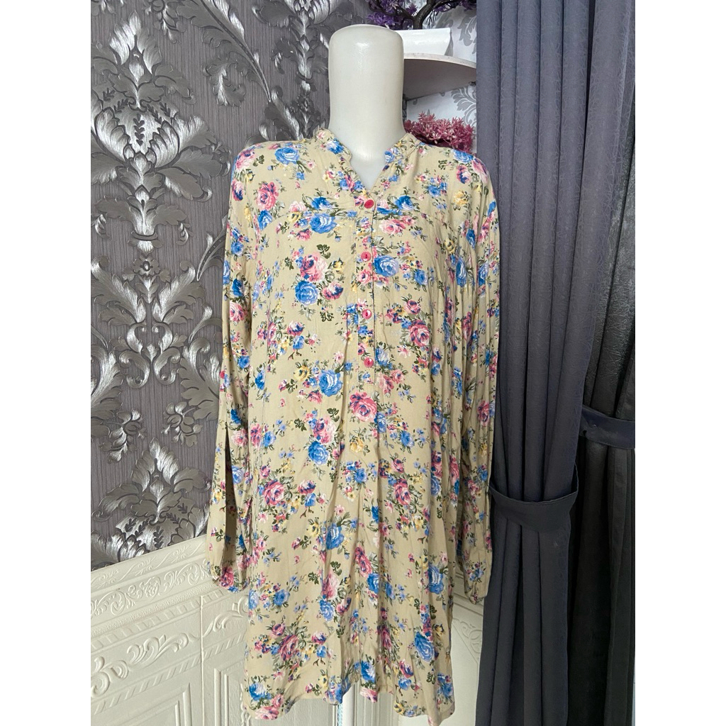 Prelove Atasan Rayon Wanita Bunga Cantik