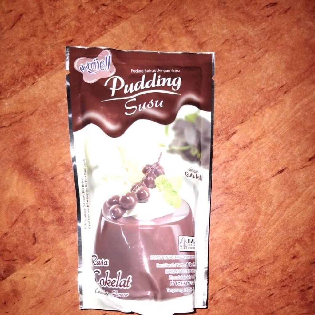 puding susu coklat