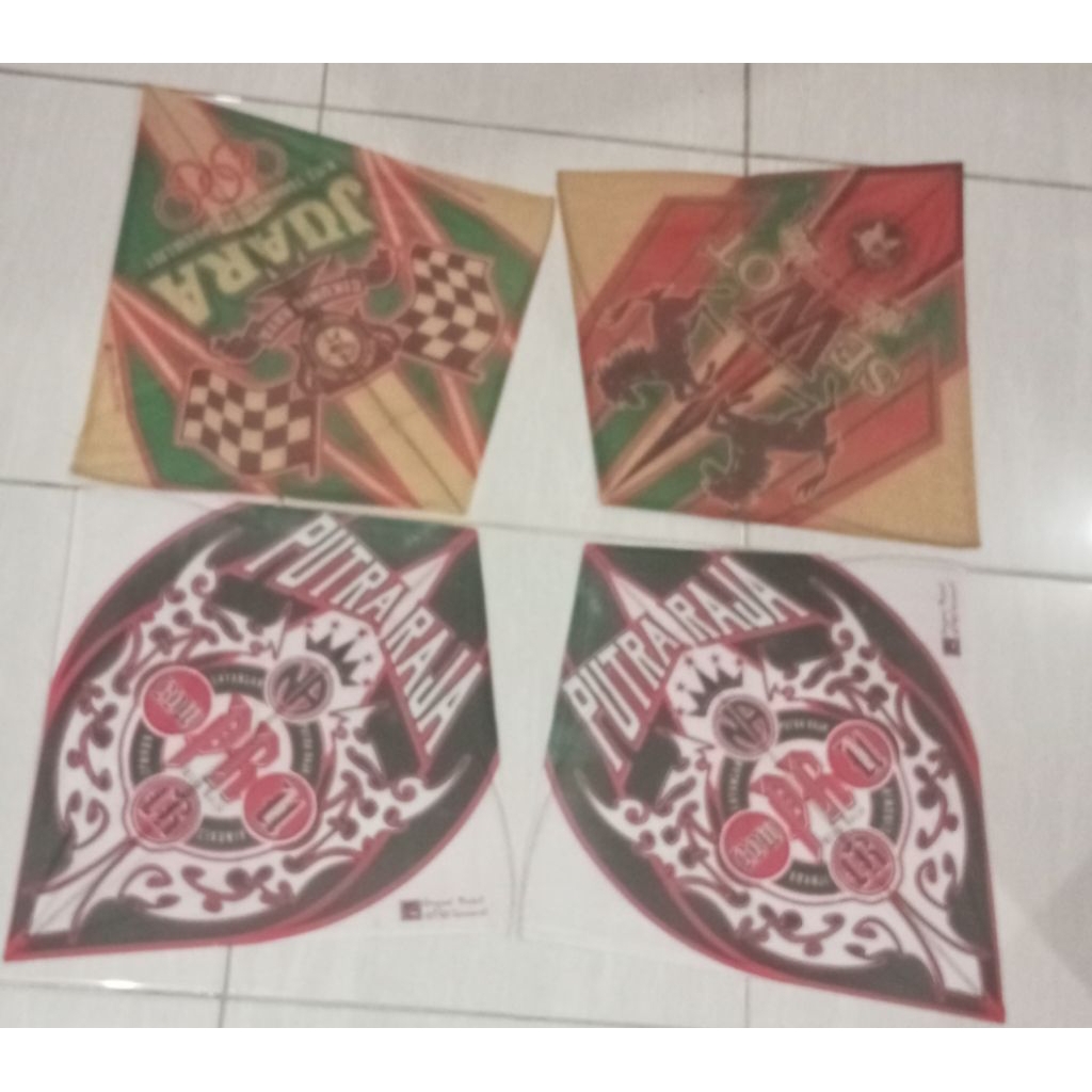 Layangan sablon Super SP kertas lito, 50pcs