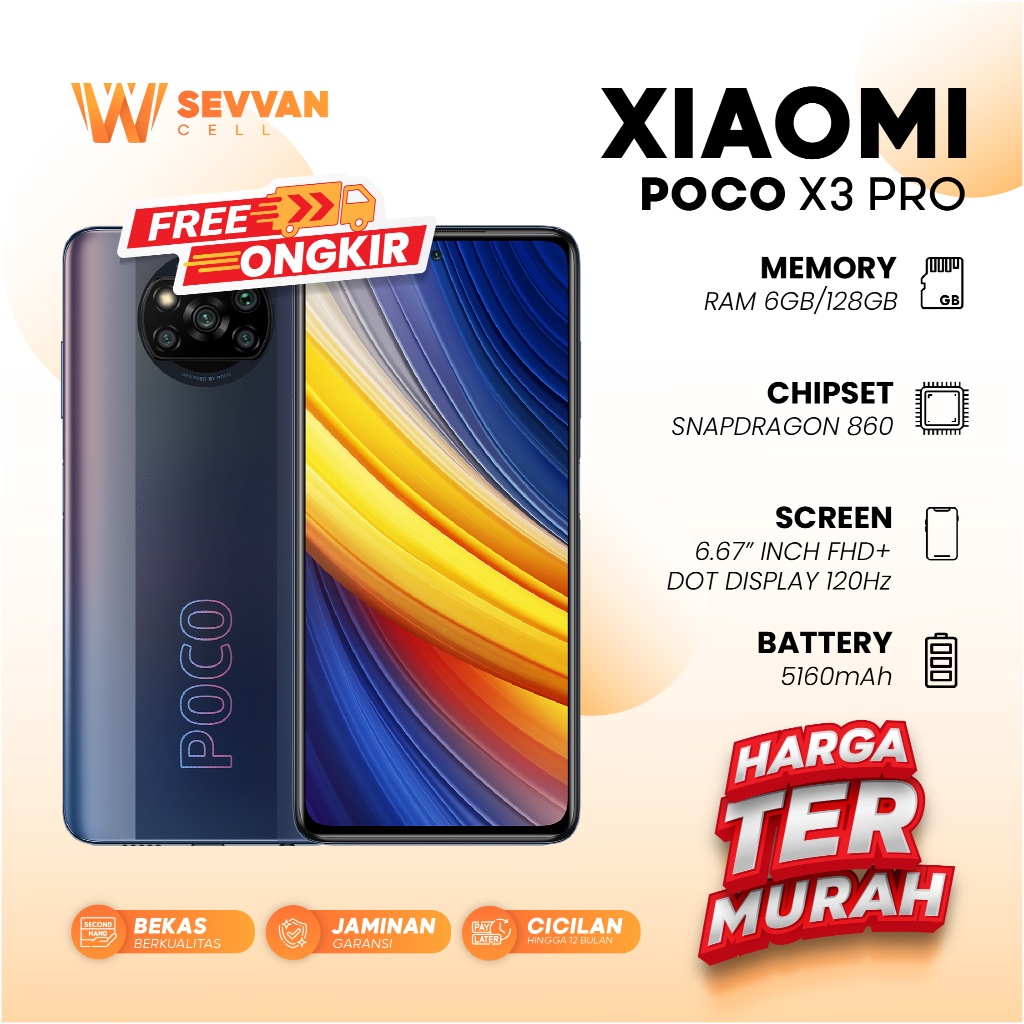 Handphone Poco X3 Pro Ram 6 128 GB