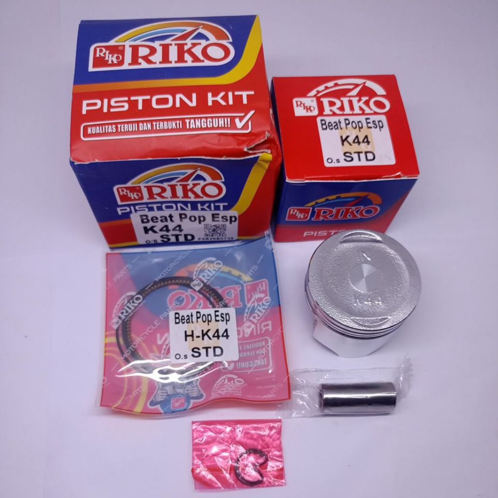 PISTON KIT BEAT POP ESP OV. STD (K44) ORIGINAL RIKO