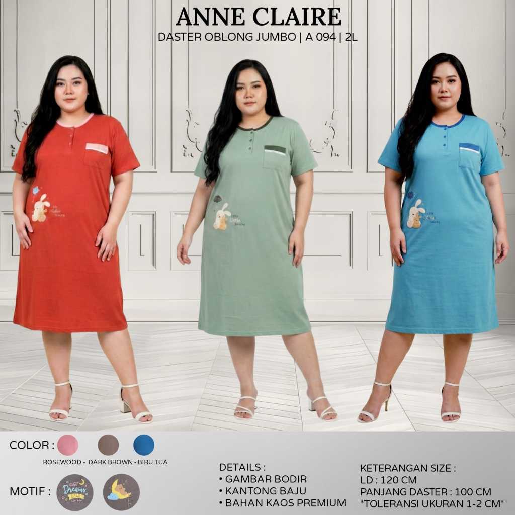 Daster Busui Jumbo Ukuran Big Size Anne Claire