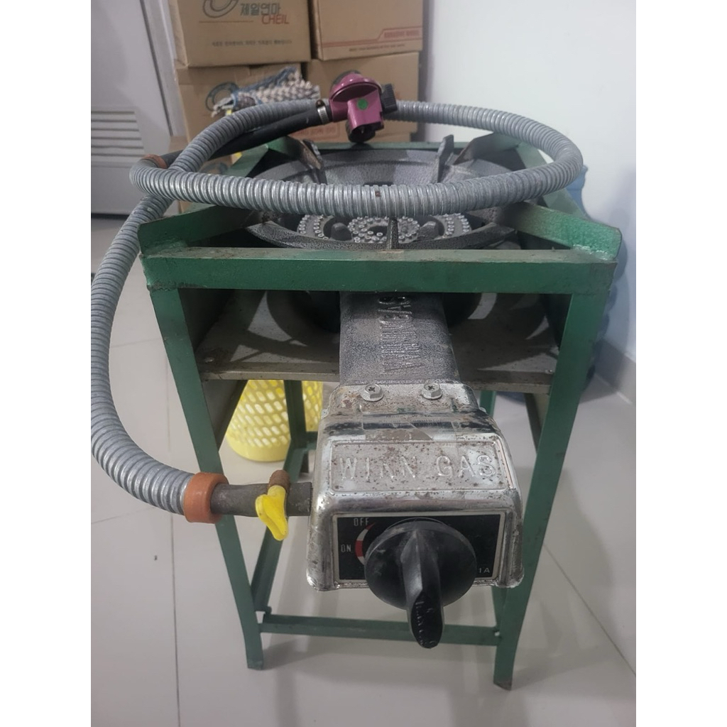 PRELOVE Kompor Gas Mawar WIN GAS- Komplit dengan Regulator & Selang, Siap Pakai, Ideal untuk Usaha M