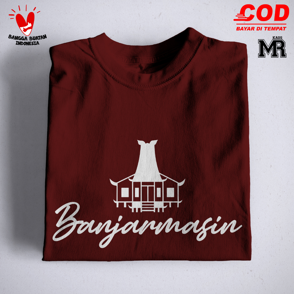Banjarmasin - Kaos - Baju - T-Shirt - Pakaian - Murah - Pria - Wanita - Dewasa - Keren - kekinian - 