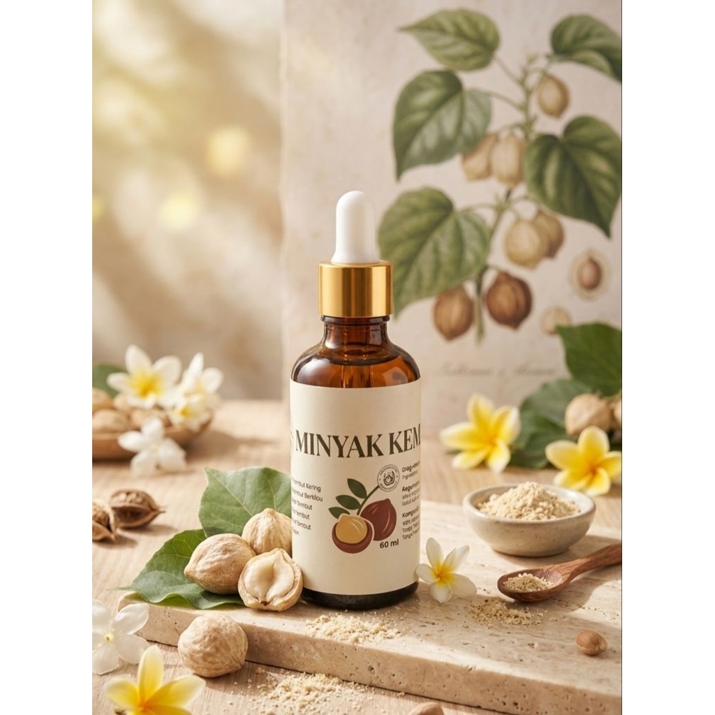 minyak kemiri murni minyak herbal minyak kemiri penumbuh rambut pencegah rambut rontok