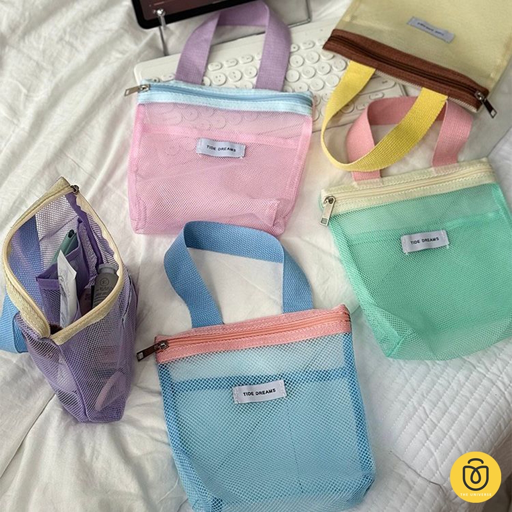 Tas Jaring Tas Makeup Multifungsi Pouch Jaring Colourful – HW280