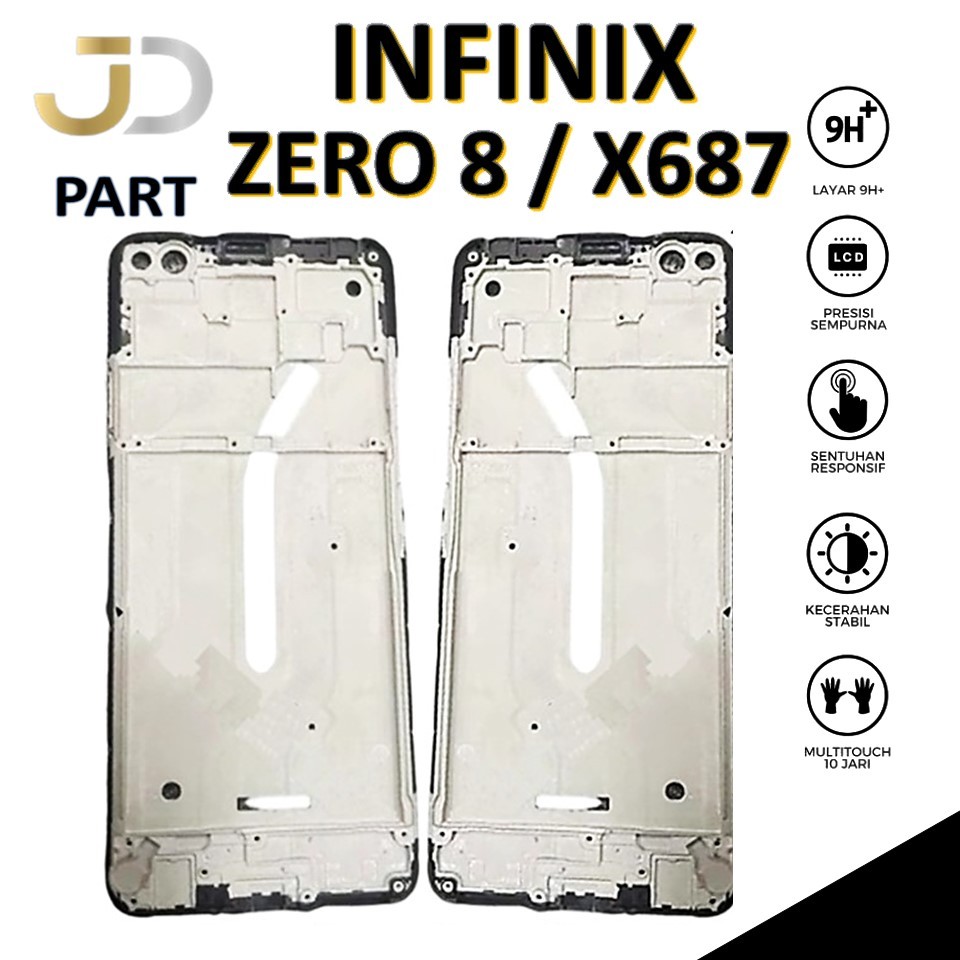 FRAME LCD INFINIX ZERO 8 / X687 X687B TULANG TENGAH TATAKAN LCD BEZZEL ORIGINAL 100%