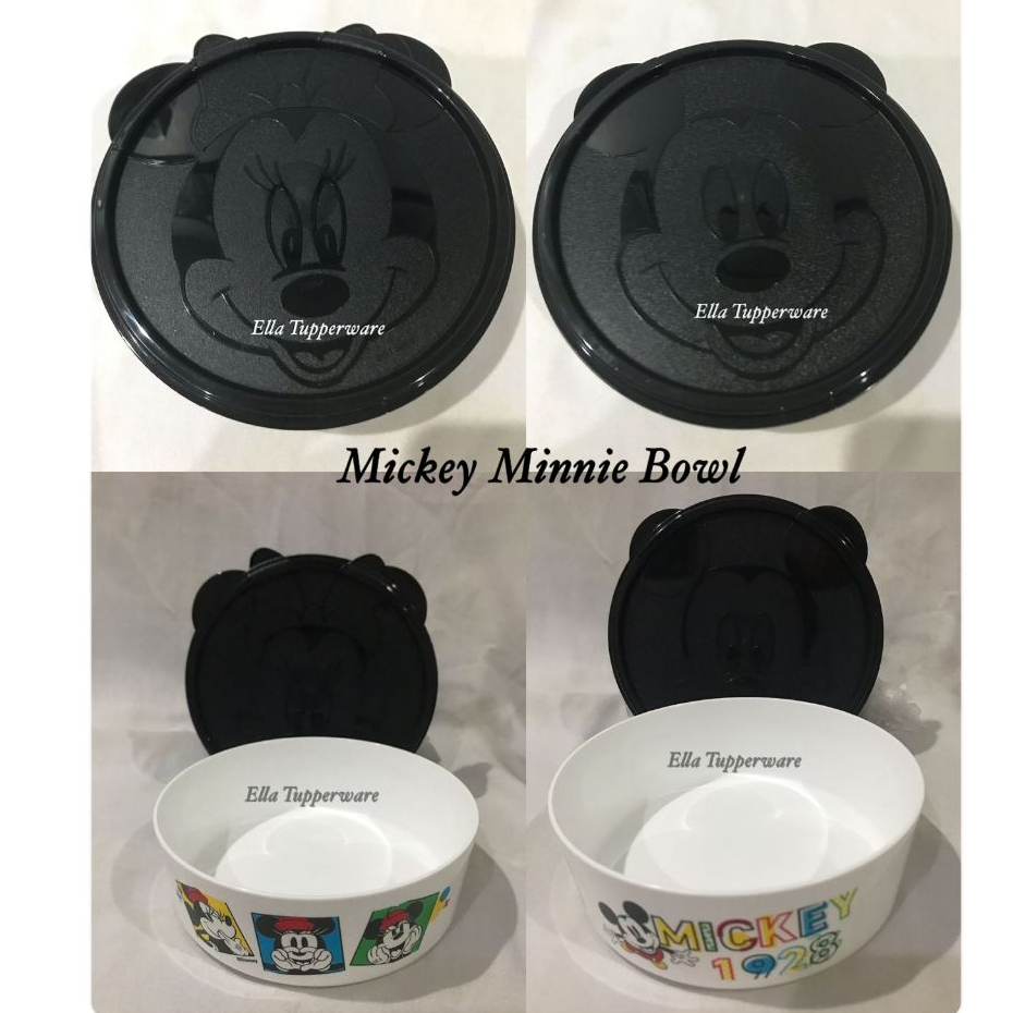 Lunch Set / TEMPAT MAKAN AJA Tempat Makan Lucu dan Serbaguna  Mickey & Minnie Mouse Tupperware