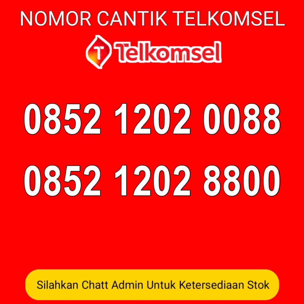 nomor cantik Telkomsel couple 0088 8800