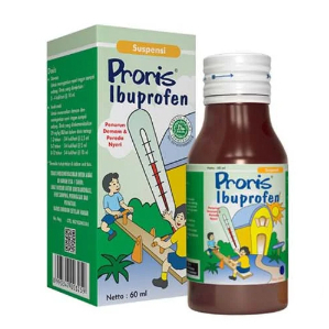 PRORIS Ibuprofen Suspensi Penurun Demam 60ML Obat Sirup Dewasa Anak