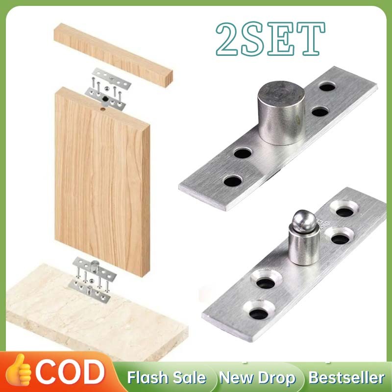2pcs/1set Engsel Pintu Pivot Engsel Pivot Pintu Engsel Putar Tengah Pivot Engsel Pintu Stainless