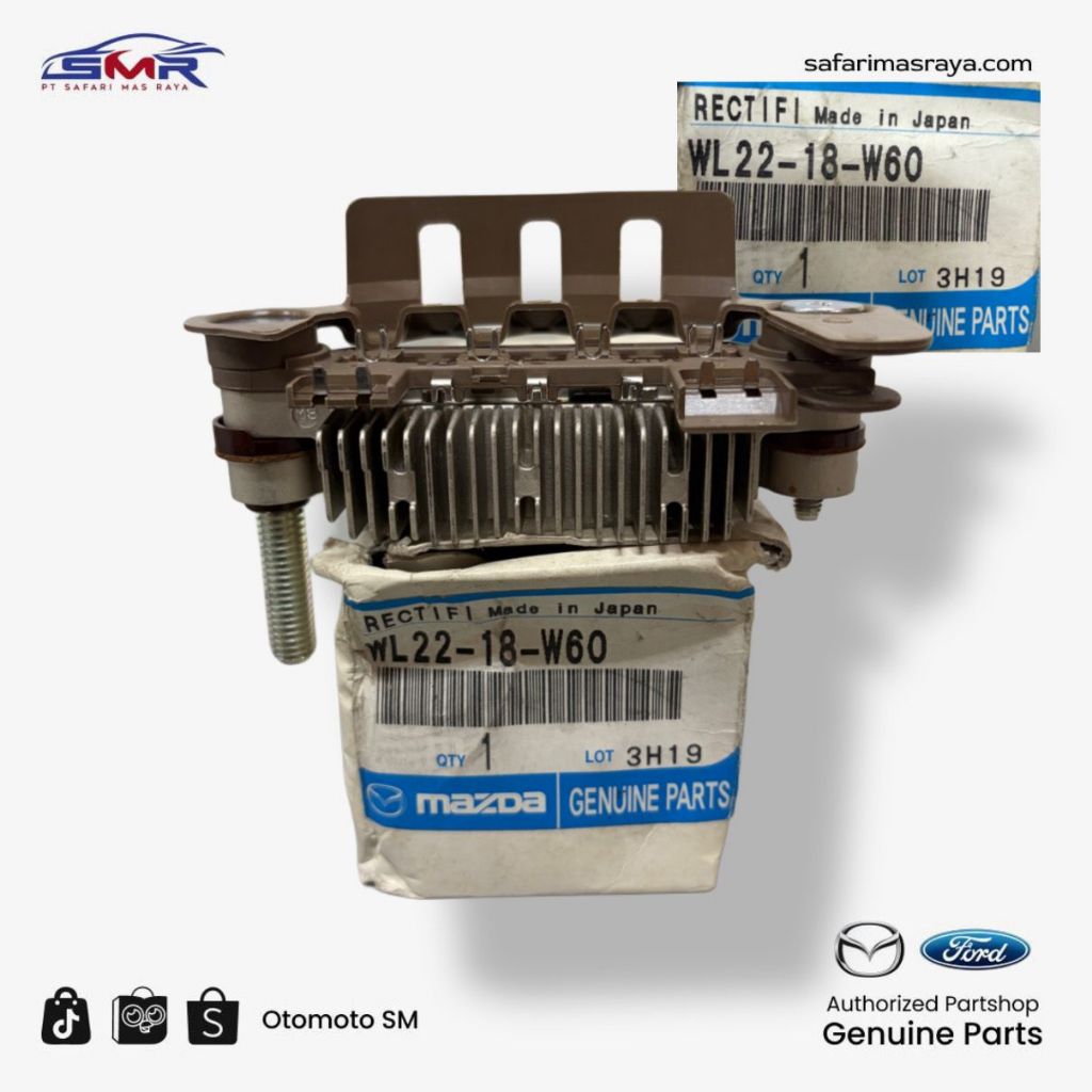 Rectifier Alternator Dioda / Dinamo Ampere Mazda BT50 Dan Ford Everest, Ranger TDCI ORIGINAL WL2218W