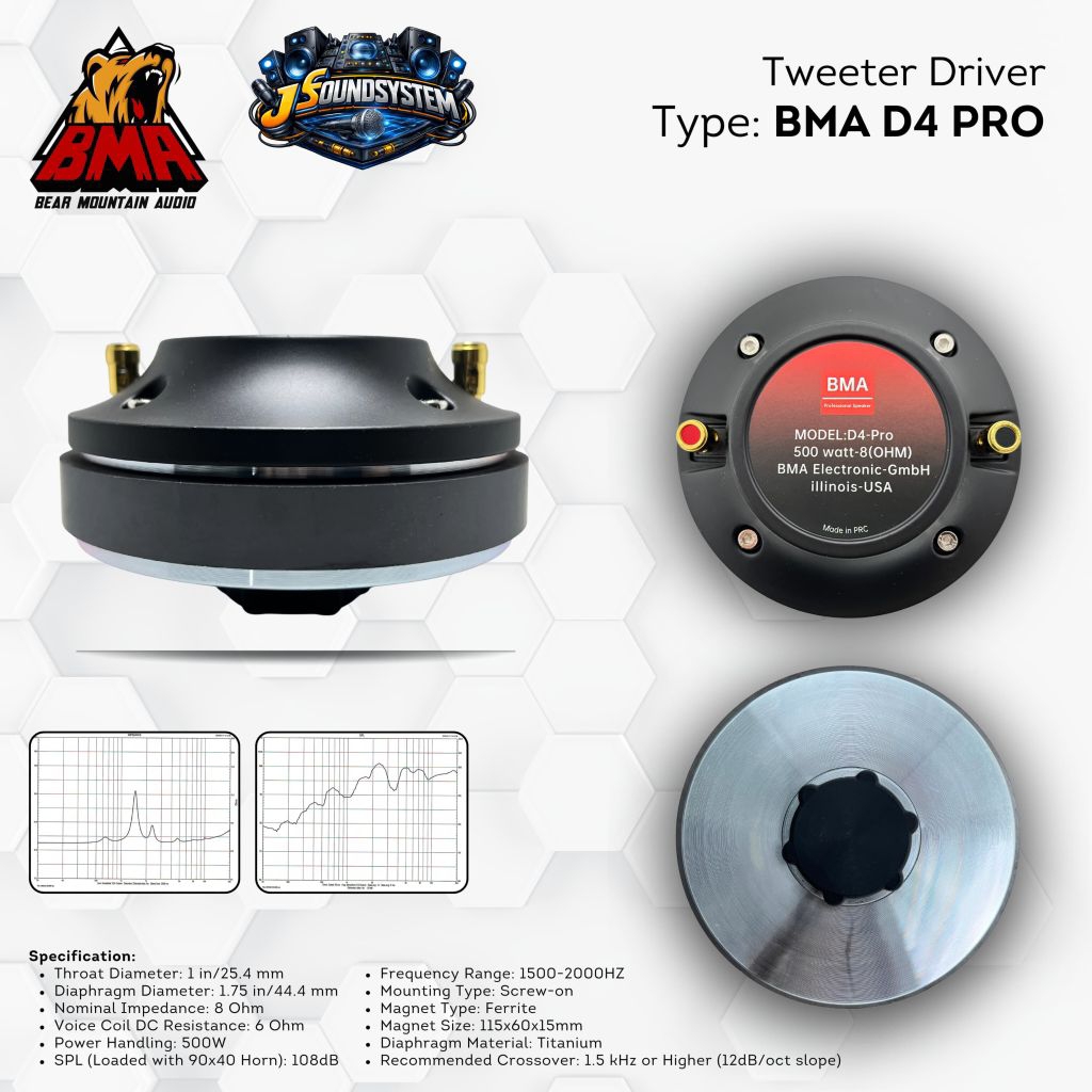 TWEETER DRIVER BMA / BMA D4 PRO