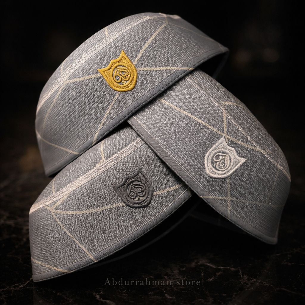 Kopiah Peci Malaysia A6 Ilyas Motif  - Desain Modern, Nyaman Dipakai, Bahan Tebal