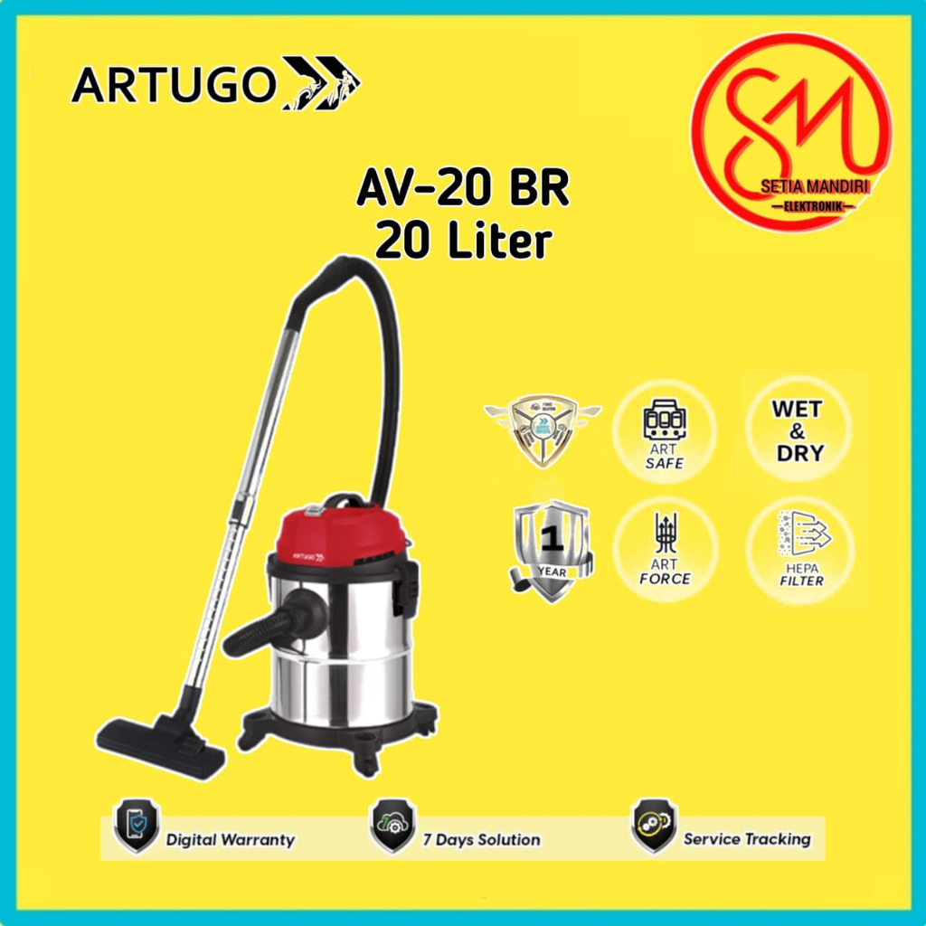 ARTUGO Penghisap Debu Vacuum Cleaner 20 Liter AV 20 BR AV 15 BR AV 20 AY