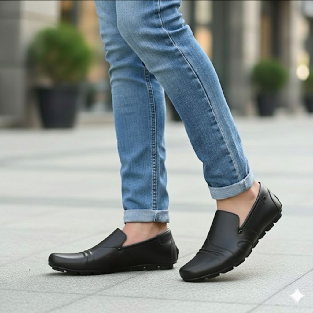 Sepatu Kulit sintetis  Slip-on Pria  Sepatu Pesta Simpel Sepatu Kantor Pria Sepatu Formal Casual pri