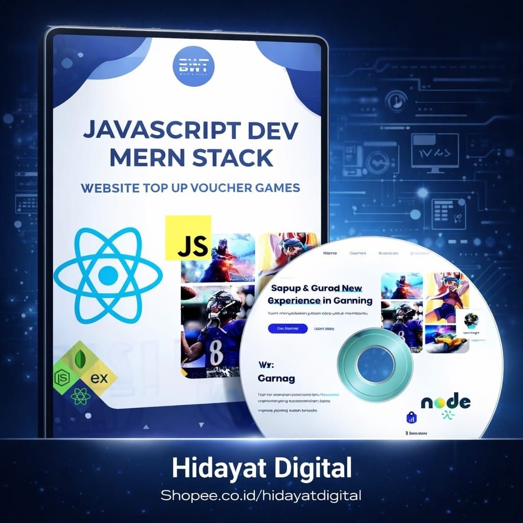 Ecourse Javascript MERN BWT Website Top Up Voucher Games- (bahasa Indonesia)