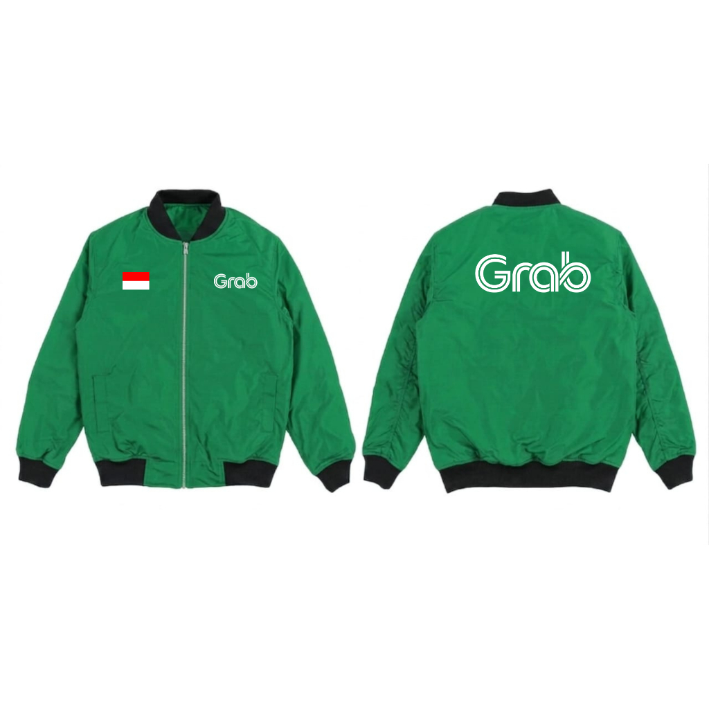 Termurah  Jaket Bomber Grab Terbaik Original Jakey Ojol Grab Jacket Grab Terbaru Jeket Grab Jakey Oj