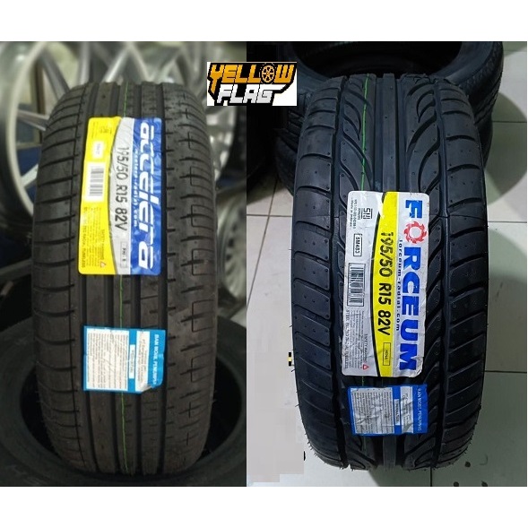 BAN MOBIL TIPIS RING 15 195/50 MERK FORCEUM HENA DAN ACCELERA PHI-R UKURAN 195 50 R15 BAN ROTASI