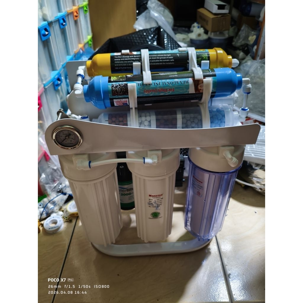 mesin ro 200gpd water filter 12step+hexagonal tanpa uv dan tanpa tabung