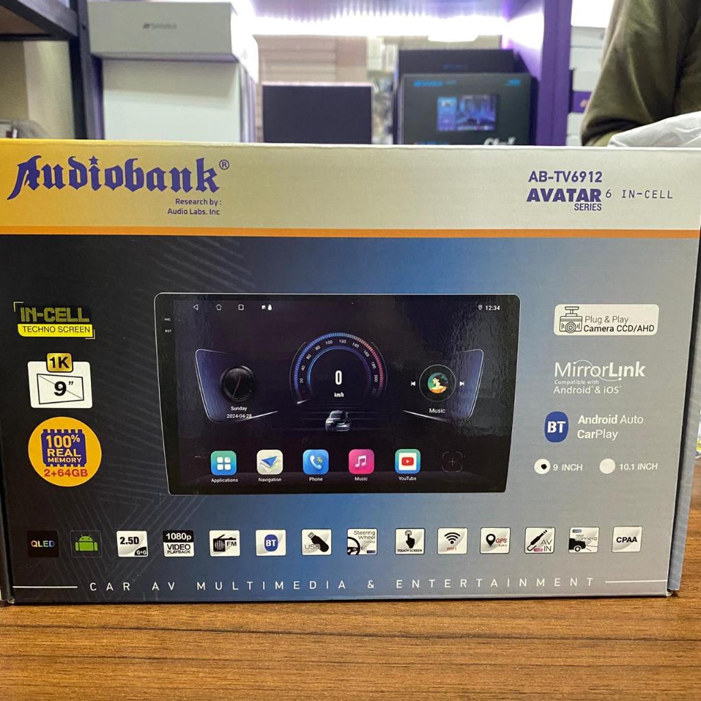 Head Unit 9 Inch Android Audiobank AB-TV6912 Ram 2/64 Incell QLed