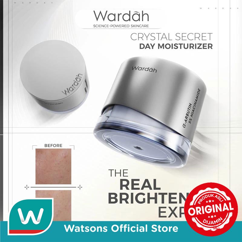 Wardah Crystal Secret a-Arbutin 5% Niacinamide Hyperpigmentation Expert SPF 35 PA+++ Day Moisturizer