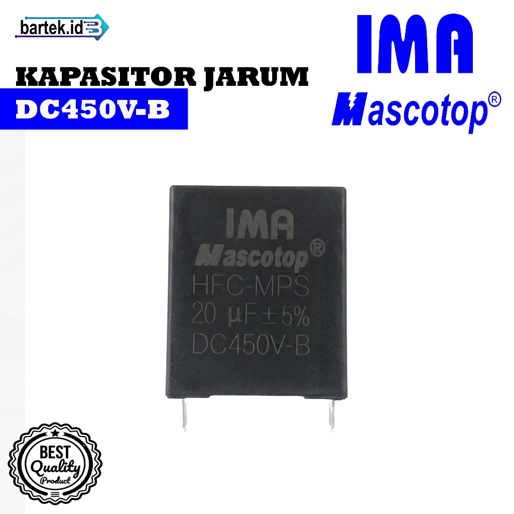 Kapasitor Jarum IMA Mascotop HFC-MPS 20uF DC450V-B
