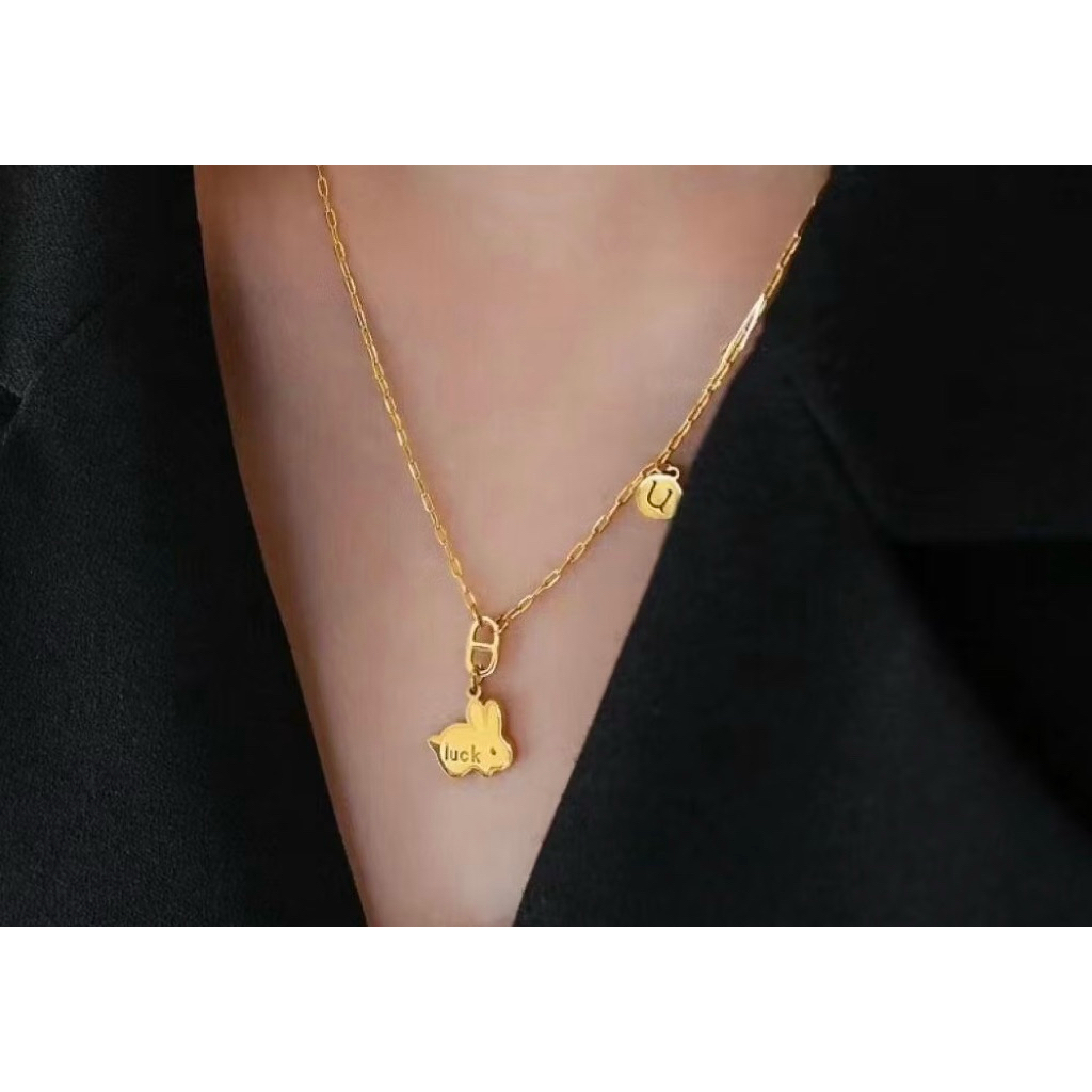 Gelang Dan Kalung Titanium Lapis Emas 18KGP