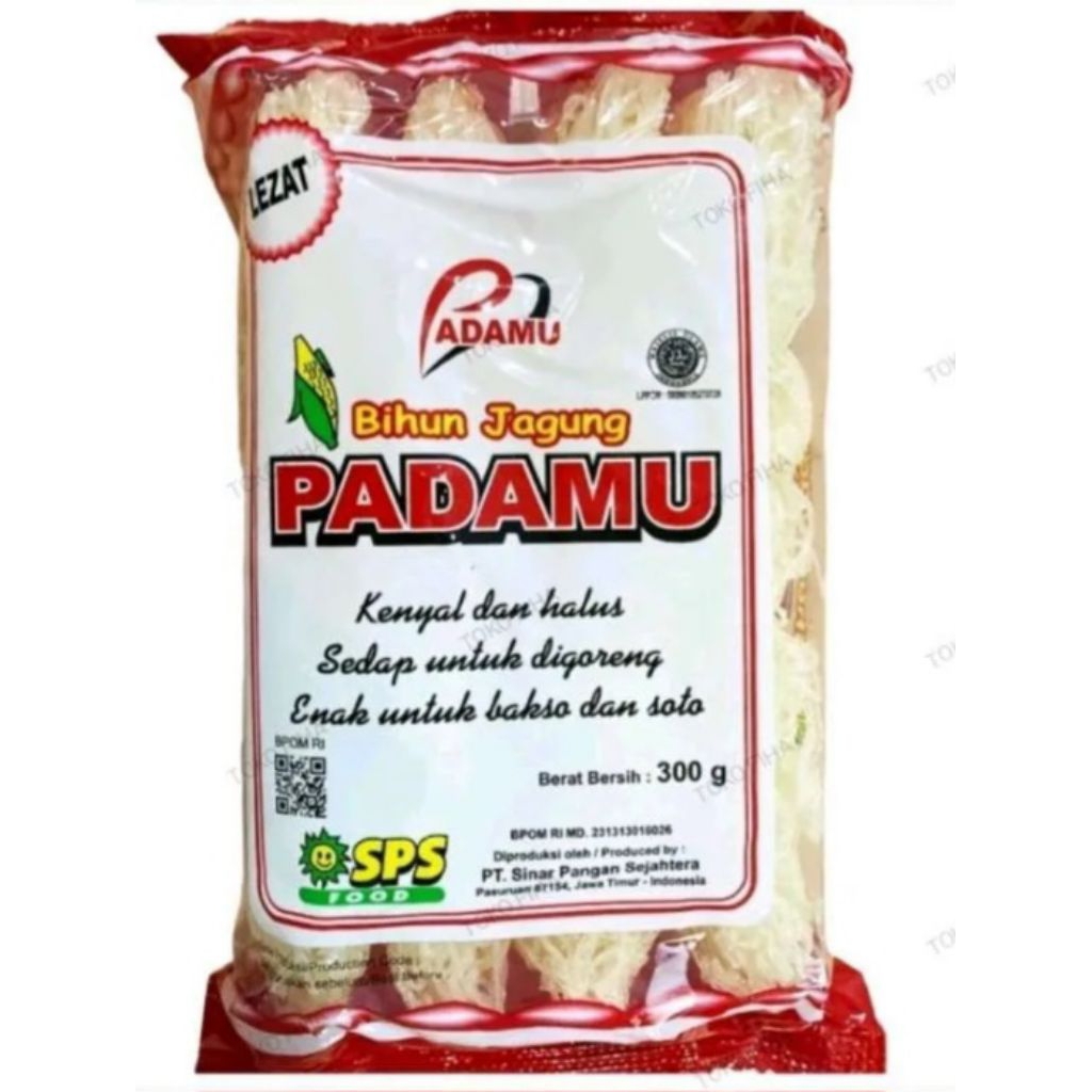 Bihun Jagung Padamu Merah 1 ball isi 12 pcs