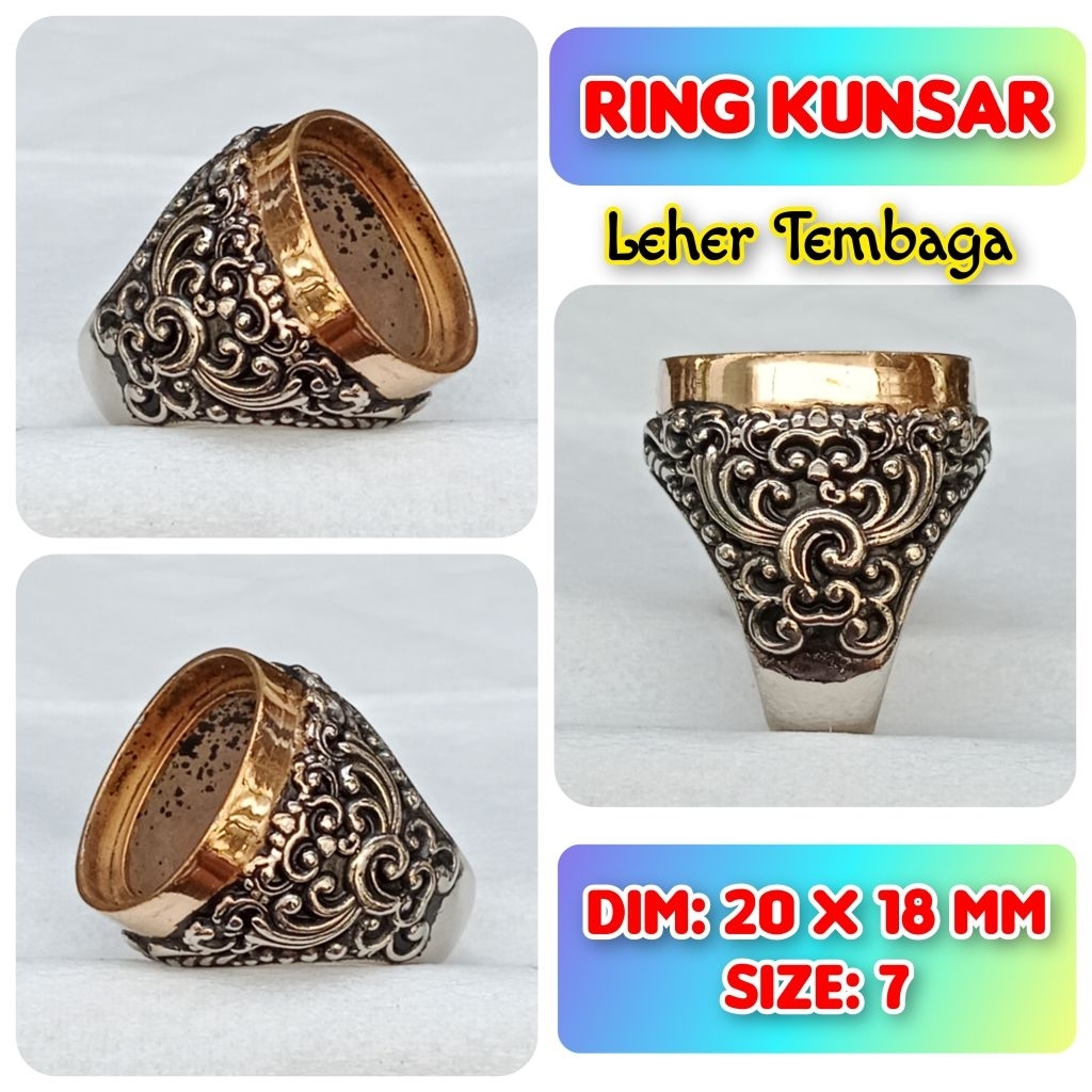 cincin emban batu akik batu permata Leher Tembaga.38
