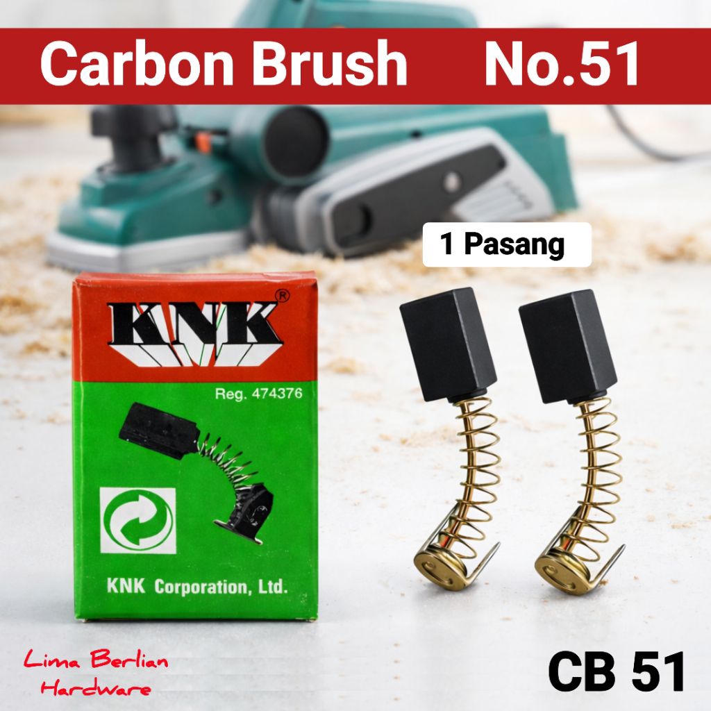 Carbon Brush KNK CB 51 Spul Mesin Serut Kul Arang