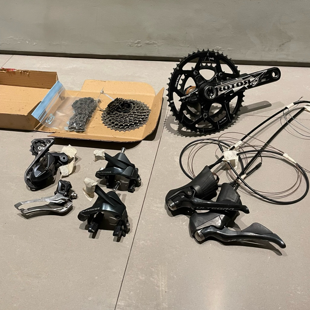 Grupset Ultegra r8000 crank rotor 3d roadbike