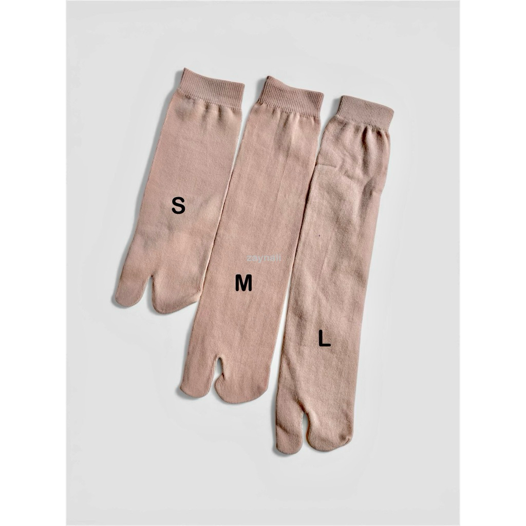 3 Pasang Kaos Kaki Jempol Polos Polyester | Kaos Kaki Bahan Polyester