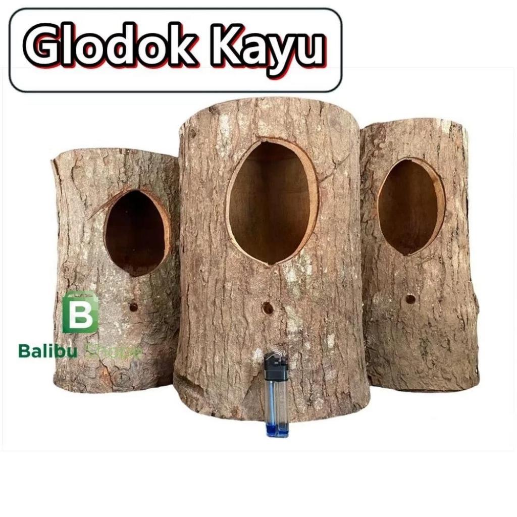 Glodok Bambu Gantung Untuk Sarang Lovebird Dan Parkit Rumah Bambu Burung Murai, Kacer, Wambi dll