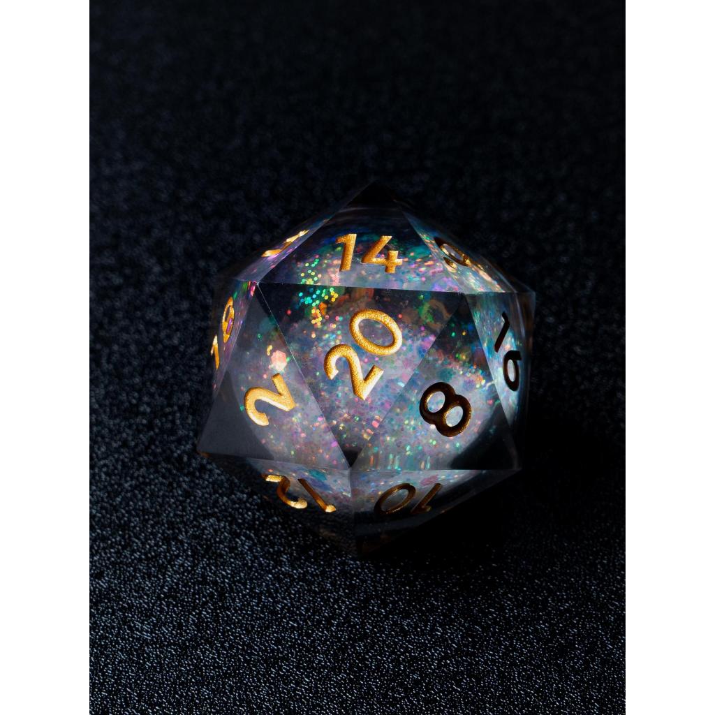 [Ready] Premium High Quality Polyhedral Resin Dice - Dadu Jumbo | DND Dungeon Dragon | Liquid Core -