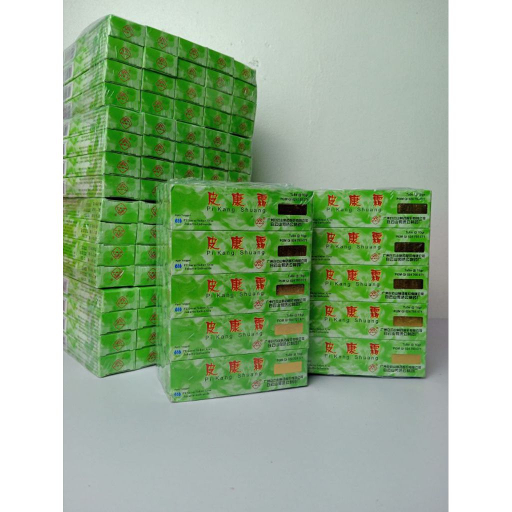 krim lembut Pi kang shuang salep hijau 10pcs