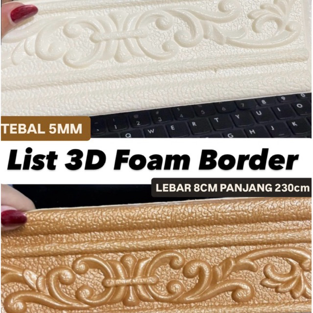 List 3D Foam Border | List Dinding Foam | List Wallfoam Border