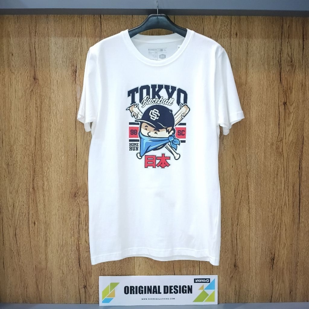 T-shirt/kaos/atasan Activewear pria Sharks.co brand original