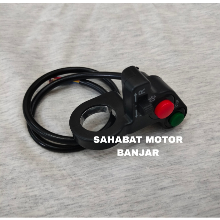 SAHABAT MOTOR Saklar Kiri domino Saklar on off stang domino saklar domino 3 tombol UNIVERSAL