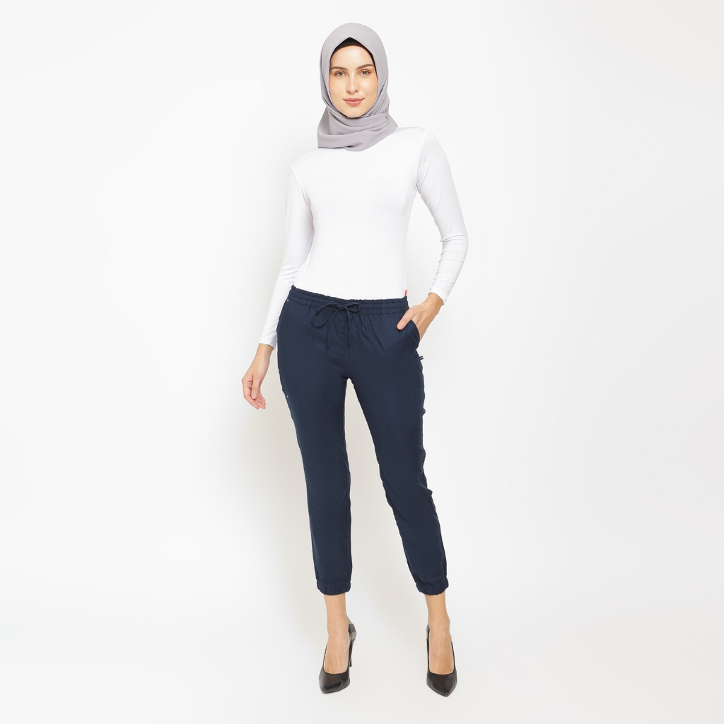 Flamoush Teonna Navy Pants Wanita Jogger